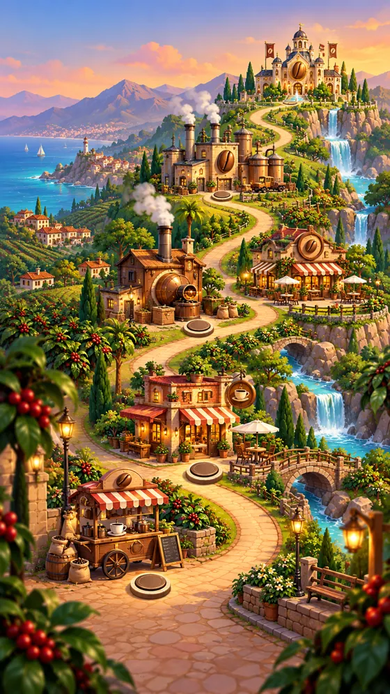 Coffee Empire world map