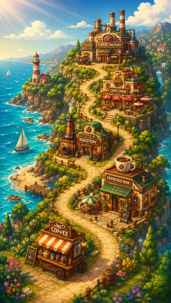 Coffee Empire town map